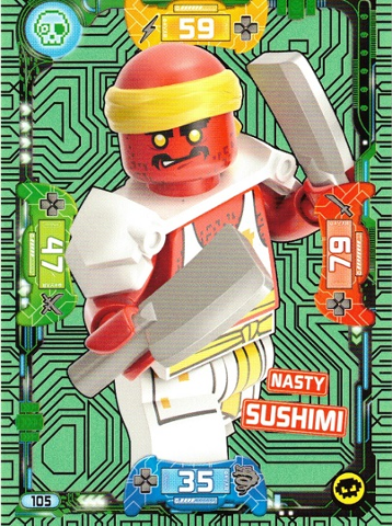 NINJAGO Trading Card Game (English) Series 5 - # 105 Nasty Sushimi