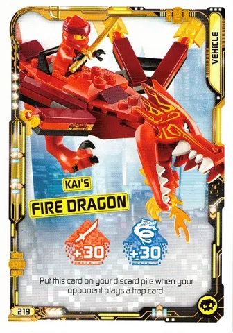 NINJAGO Trading Card Game (English) Series 5 - # 219 Kai's Fire Dragon