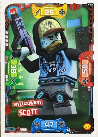 NINJAGO Trading Card Game (Polish) Series 5 - # 34 Wyluzowany Scott