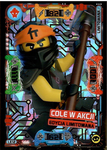 NINJAGO Trading Card Game (Polish) Series 5 - # LE12 Cole w akcji Edycja Limitowana