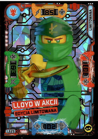 NINJAGO Trading Card Game (Polish) Series 5 - # LE25 Lloyd w akcji Edycja Limitowana