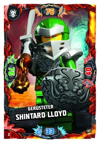 NINJAGO Trading Card Game (German) Series 6 (Next Level) - # 2 Gerüsteter Shintaro Lloyd