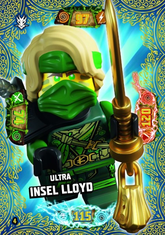 NINJAGO Trading Card Game (German) Series 6 (Next Level) - # 4 Ultra Insel Lloyd