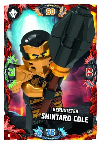 NINJAGO Trading Card Game (German) Series 6 (Next Level) - # 6 Gerüsteter Shintaro Cole