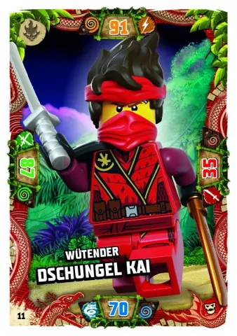 NINJAGO Trading Card Game (German) Series 6 (Next Level) - # 11 Wütender Dschungel Kai