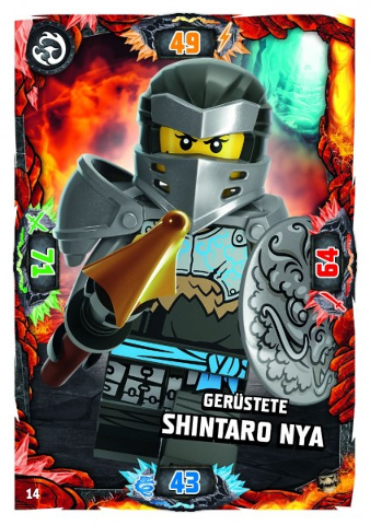 NINJAGO Trading Card Game (German) Series 6 (Next Level) - # 14 Gerüstete Shintaro Nya