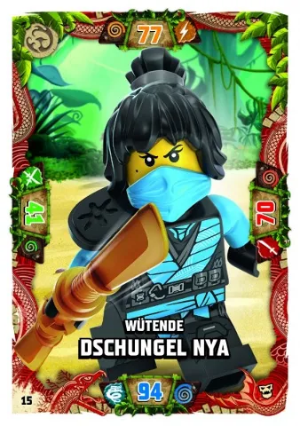 NINJAGO Trading Card Game (German) Series 6 (Next Level) - # 15 Wütende Dschungel Nya