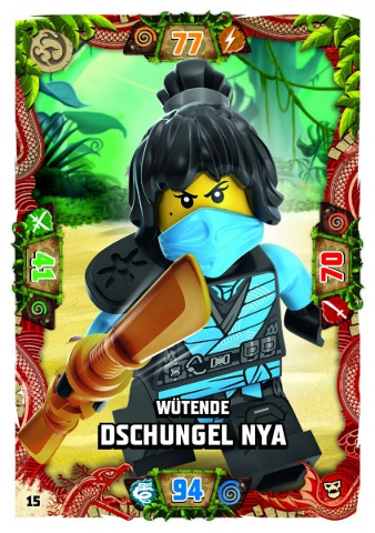 NINJAGO Trading Card Game (German) Series 6 (Next Level) - # 15 Wütende Dschungel Nya