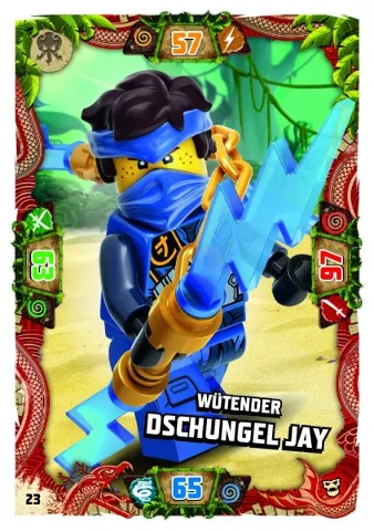 NINJAGO Trading Card Game (German) Series 6 (Next Level) - # 23 Wütender Dschungel Jay