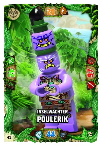 NINJAGO Trading Card Game (German) Series 6 (Next Level) - # 41 Inselwächter Poulerik