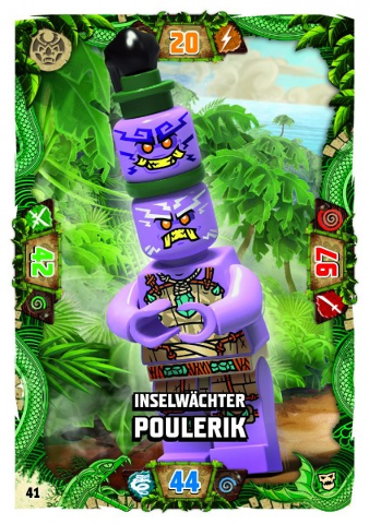 NINJAGO Trading Card Game (German) Series 6 (Next Level) - # 41 Inselwächter Poulerik