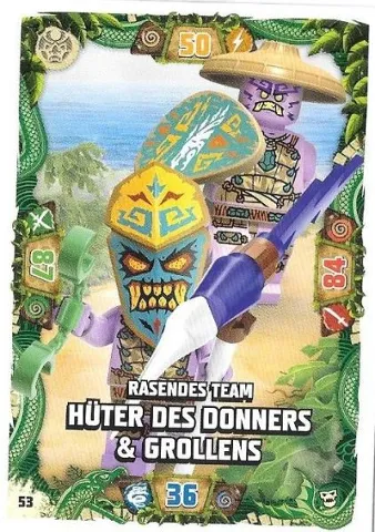 NINJAGO Trading Card Game (German) Series 6 (Next Level) - # 53 Rasendes Team Hüter Des Donners & Grollens