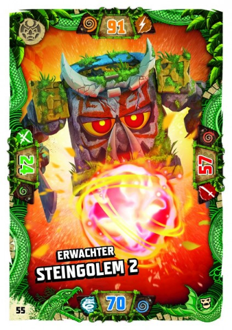 NINJAGO Trading Card Game (German) Series 6 (Next Level) - # 55 Erwachter Steingolem 2