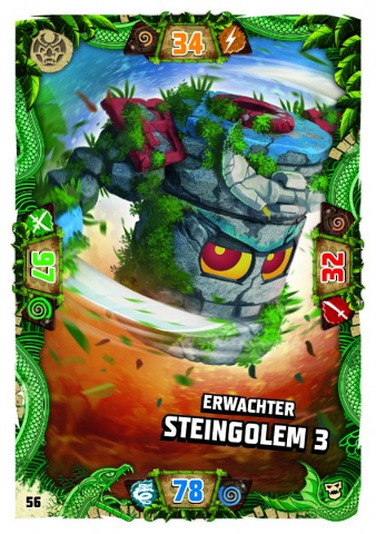 NINJAGO Trading Card Game (German) Series 6 (Next Level) - # 56 Erwachter Steingolem 3