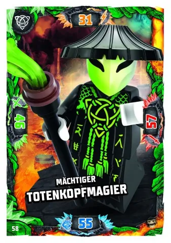 NINJAGO Trading Card Game (German) Series 6 (Next Level) - # 58 Mächtiger Totenkopfmagier