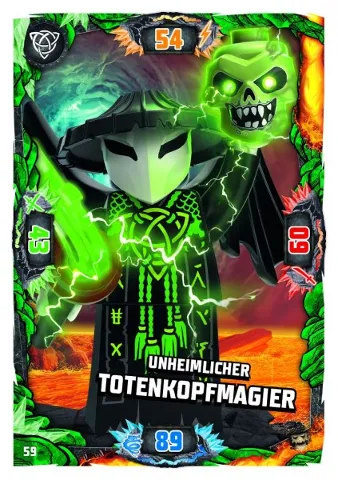 NINJAGO Trading Card Game (German) Series 6 (Next Level) - # 59 Unheimlicher Totenkopfmagier