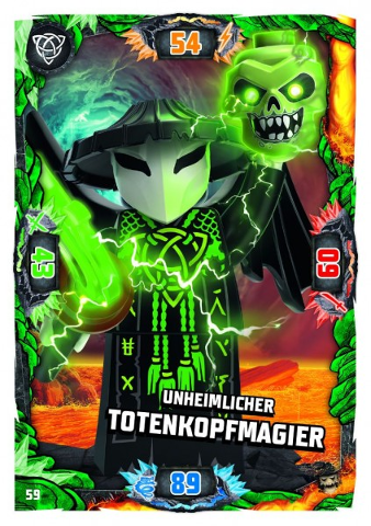 NINJAGO Trading Card Game (German) Series 6 (Next Level) - # 59 Unheimlicher Totenkopfmagier
