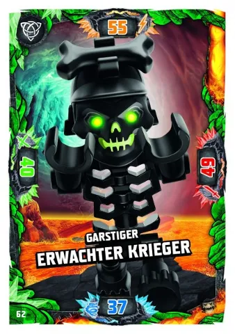 NINJAGO Trading Card Game (German) Series 6 (Next Level) - # 62 Garstiger Erwachter Krieger