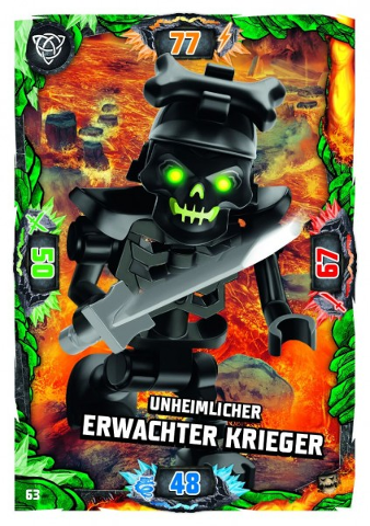NINJAGO Trading Card Game (German) Series 6 (Next Level) - # 63 Unheimlicher Erwachter Krieger