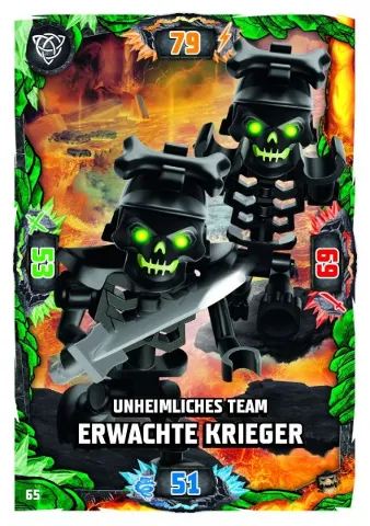 NINJAGO Trading Card Game (German) Series 6 (Next Level) - # 65 Unheimliches Team Erwachte Krieger