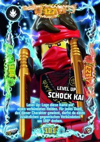 NINJAGO Trading Card Game (German) Series 6 (Next Level) - # 73 Level Up Schock Kai