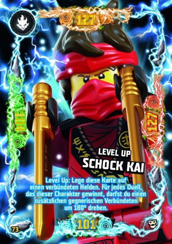 NINJAGO Trading Card Game (German) Series 6 (Next Level) - # 73 Level Up Schock Kai