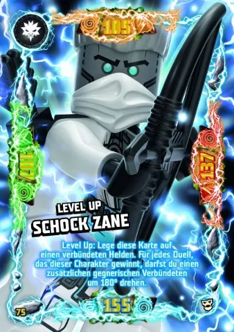 NINJAGO Trading Card Game (German) Series 6 (Next Level) - # 75 Level Up Schock Zane