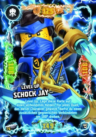 NINJAGO Trading Card Game (German) Series 6 (Next Level) - # 76 Level Up Schock Jay