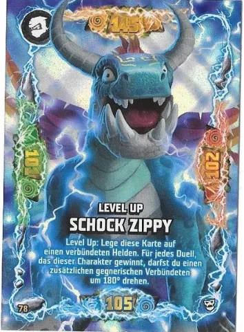 NINJAGO Trading Card Game (German) Series 6 (Next Level) - # 78 Level Up Schock Zippy