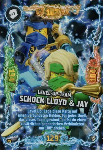 NINJAGO Trading Card Game (German) Series 6 (Next Level) - # 79 Schock Lloyd & Jay