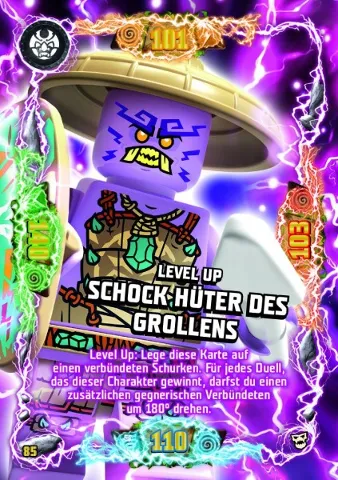 NINJAGO Trading Card Game (German) Series 6 (Next Level) - # 85 Level Up Schock Hüter des Grollens