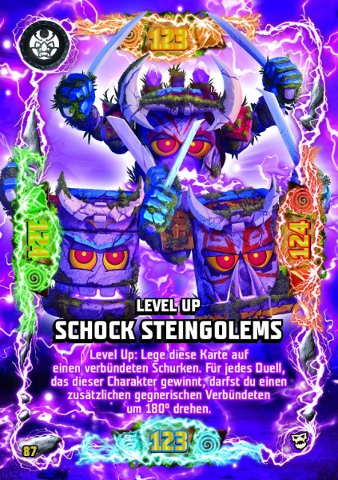 NINJAGO Trading Card Game (German) Series 6 (Next Level) - # 87 Level Up Schock Steingolems