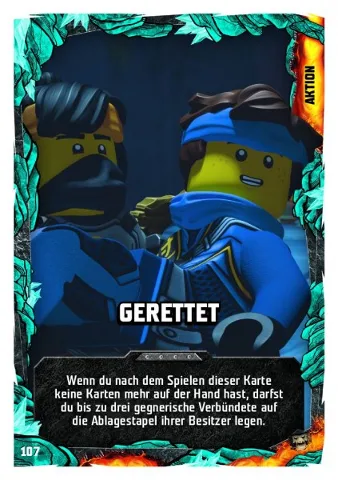 NINJAGO Trading Card Game (German) Series 6 (Next Level) - # 107 Gerettet