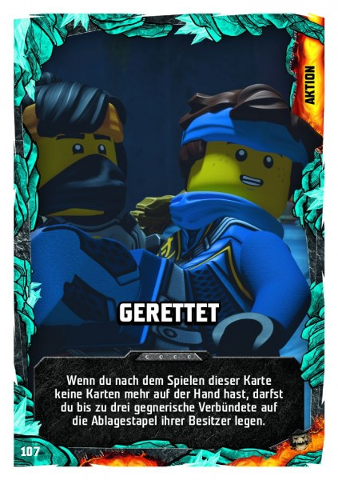 NINJAGO Trading Card Game (German) Series 6 (Next Level) - # 107 Gerettet