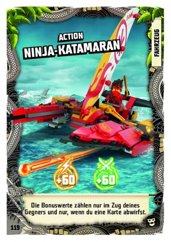 NINJAGO Trading Card Game (German) Series 6 (Next Level) - # 119 Action Ninja-Katamaran