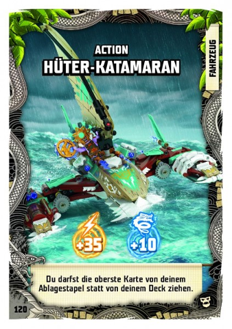 NINJAGO Trading Card Game (German) Series 6 (Next Level) - # 120 Action Hüter-Katamaran