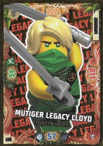 NINJAGO Trading Card Game (German) Series 6 (Next Level) - # LE2 Mutiger Legacy Lloyd Limited Edition