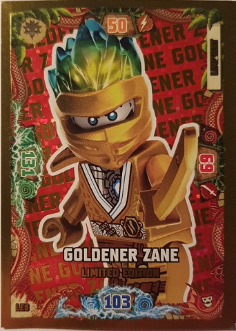 NINJAGO Trading Card Game (German) Series 6 (Next Level) - # LE8 Goldener Zane Limited Edition