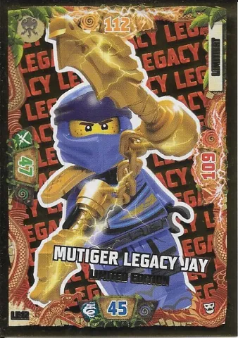 NINJAGO Trading Card Game (German) Series 6 (Next Level) - # LE12 Mutiger Legacy Jay Limited Edition