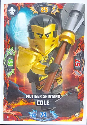 NINJAGO Trading Card Game (German) Series 6 - # 8 Mutiger Shintaro Cole