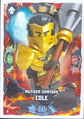 NINJAGO Trading Card Game (German) Series 6 - # 8 Mutiger Shintaro Cole
