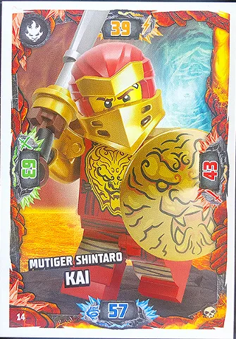 NINJAGO Trading Card Game (German) Series 6 - # 14 Mutiger Shintaro Kai
