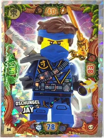 NINJAGO Trading Card Game (German) Series 6 - # 34 Dschungel Jay