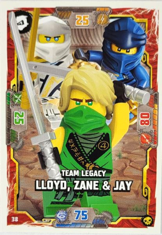 NINJAGO Trading Card Game (German) Series 6 - # 38 Team Legacy Lloyd, Zane & Jay