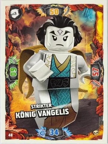 NINJAGO Trading Card Game (German) Series 6 - # 48 Strikter König Vangelis