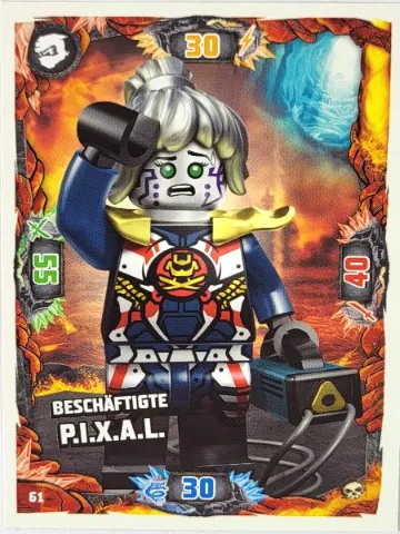 NINJAGO Trading Card Game (German) Series 6 - # 61 Beschäftigte P.I.X.A.L.