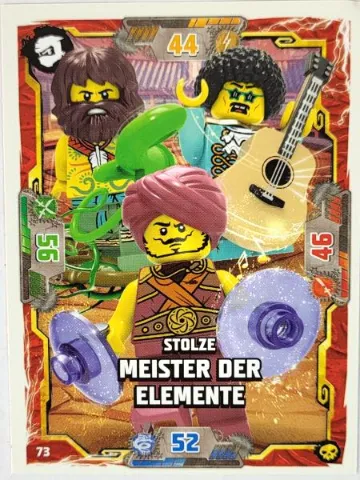 NINJAGO Trading Card Game (German) Series 6 - # 73 Stolze Meister der Elemente