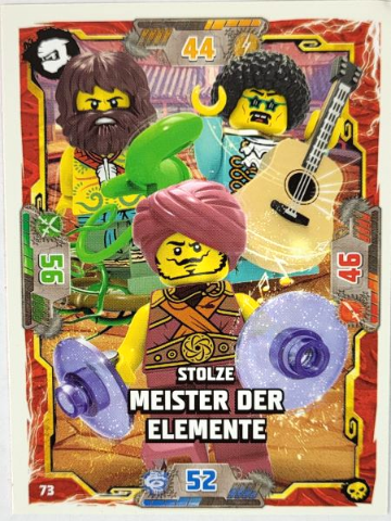 NINJAGO Trading Card Game (German) Series 6 - # 73 Stolze Meister der Elemente