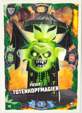 NINJAGO Trading Card Game (German) Series 6 - # 75 Fieser Totenkopfmagier
