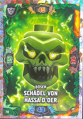 NINJAGO Trading Card Game (German) Series 6 - # 78 Böser Schädel von Hassa D'Oer